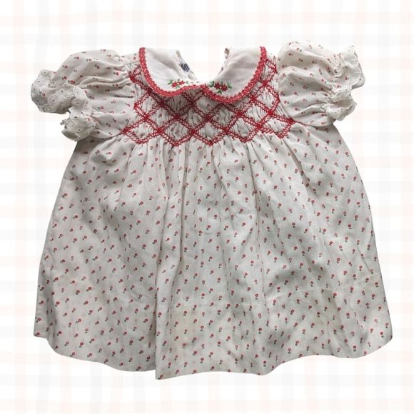 Vintage Other - 3/$15 🔖 Polly Flinders Vintage Smocked Dress 9 Months